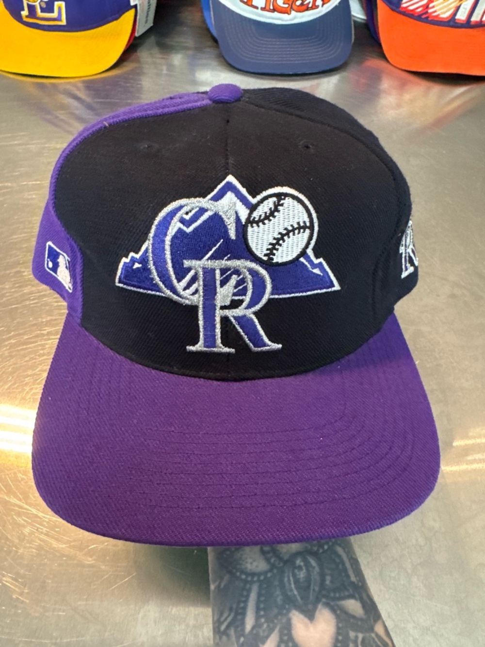 Colorado Rockies Purple and Black MLB Baseball Cap